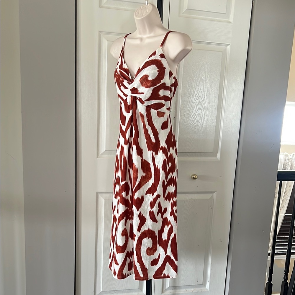 H&M Stylish Red and White Women's Dress